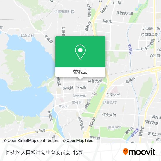 怀柔区人口和计划生育委员会地图