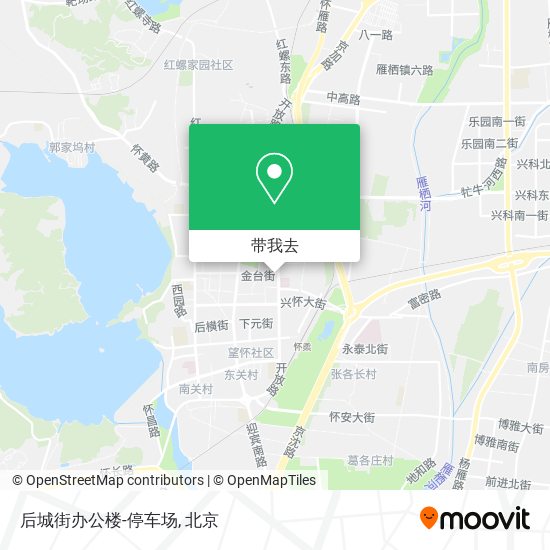 后城街办公楼-停车场地图