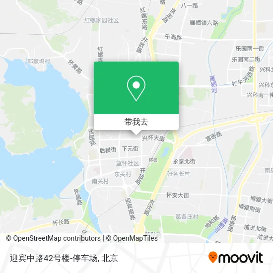 迎宾中路42号楼-停车场地图