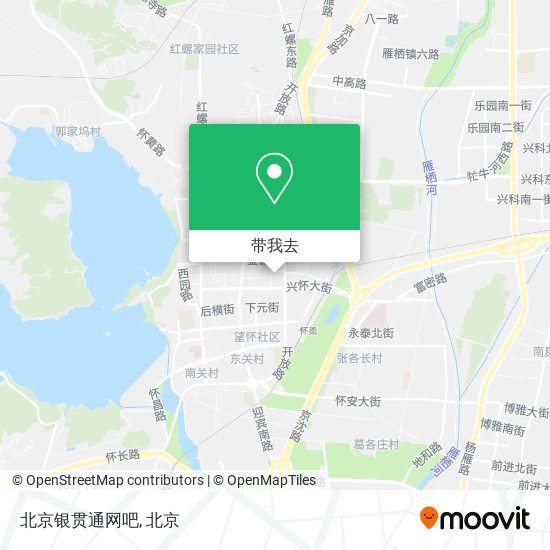 北京银贯通网吧地图