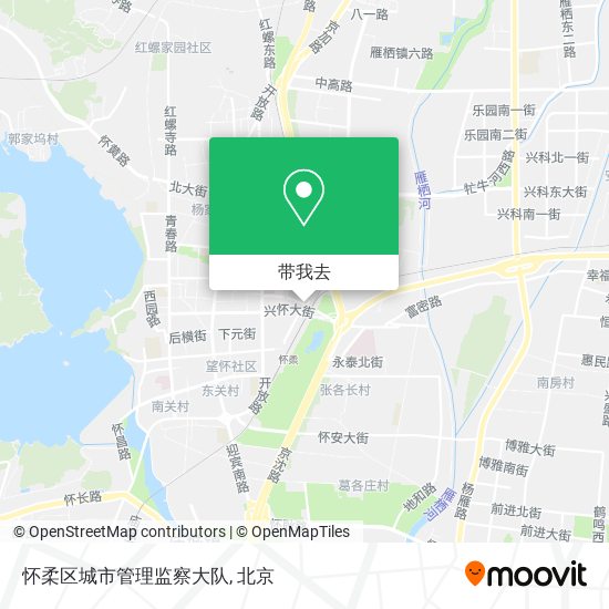 怀柔区城市管理监察大队地图