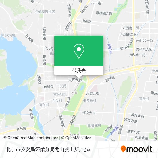 北京市公安局怀柔分局龙山派出所地图