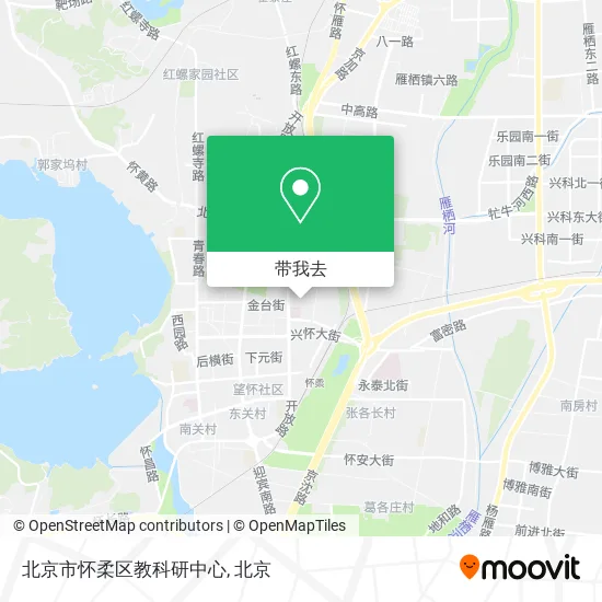 北京市怀柔区教科研中心地图