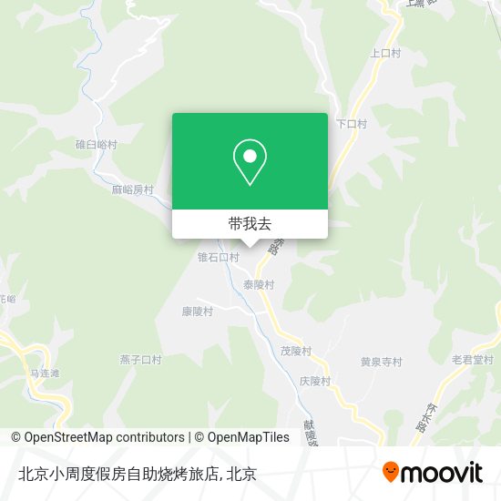 北京小周度假房自助烧烤旅店地图