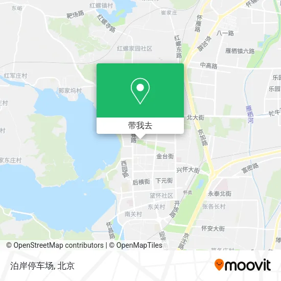 泊岸停车场地图