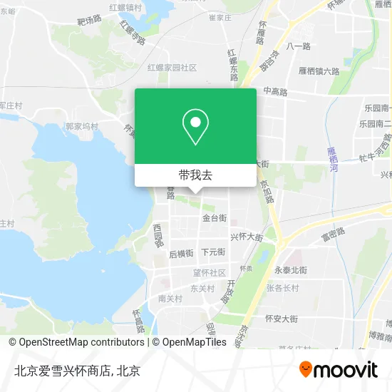 北京爱雪兴怀商店地图
