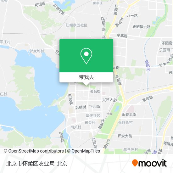 北京市怀柔区农业局地图