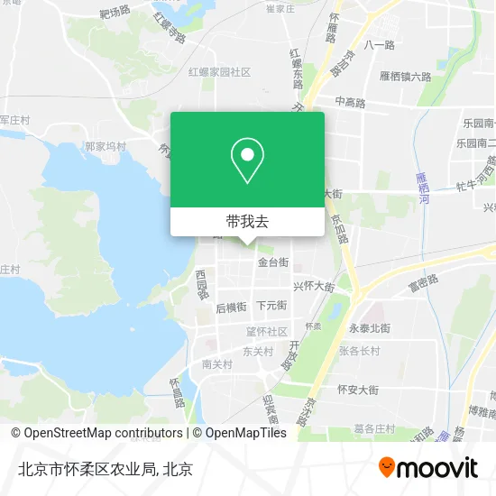 北京市怀柔区农业局地图