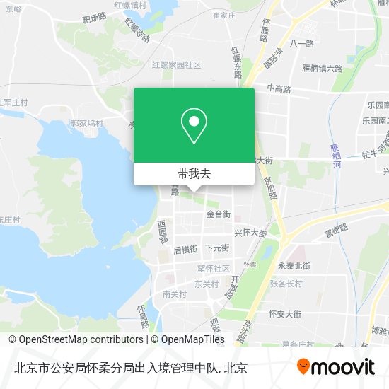 北京市公安局怀柔分局出入境管理中队地图