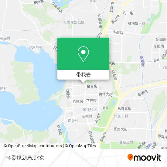 怀柔规划局地图