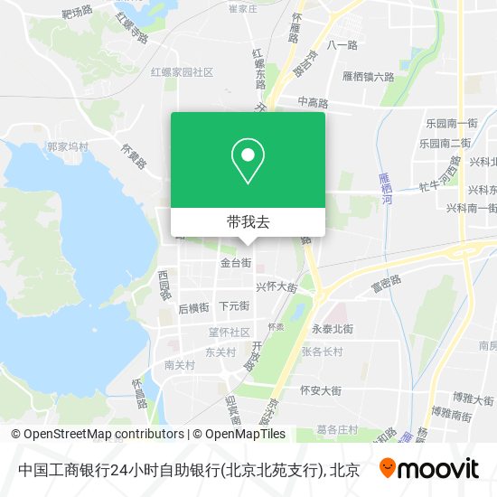 中国工商银行24小时自助银行(北京北苑支行)地图
