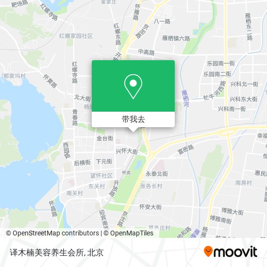 译木楠美容养生会所地图