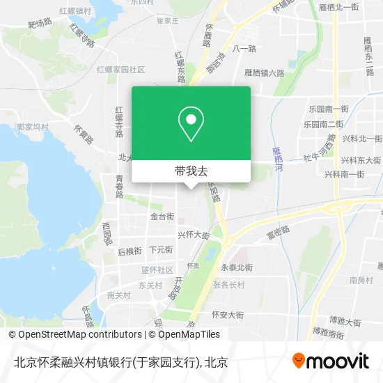 北京怀柔融兴村镇银行(于家园支行)地图