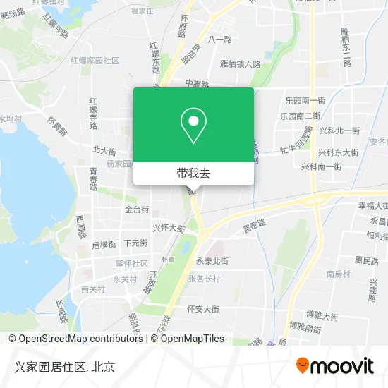 兴家园居住区地图