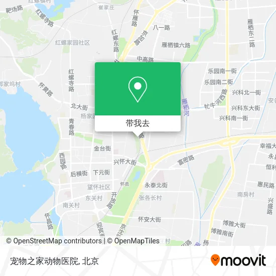 宠物之家动物医院地图