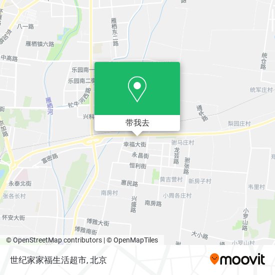 世纪家家福生活超市地图