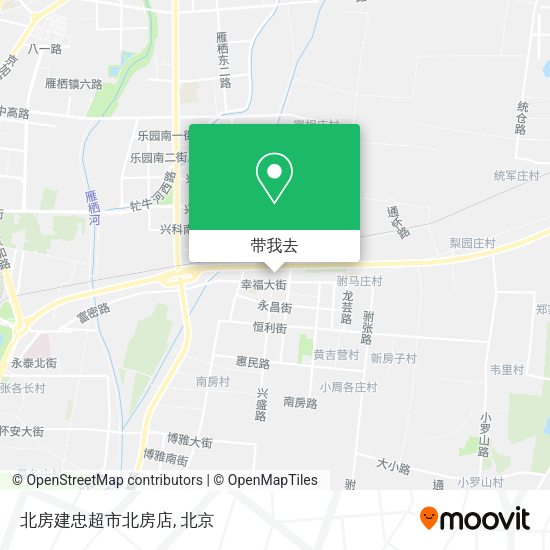 北房建忠超市北房店地图