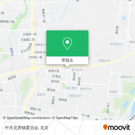 中共北房镇委员会地图