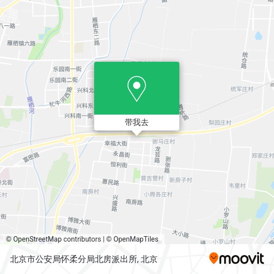 北京市公安局怀柔分局北房派出所地图
