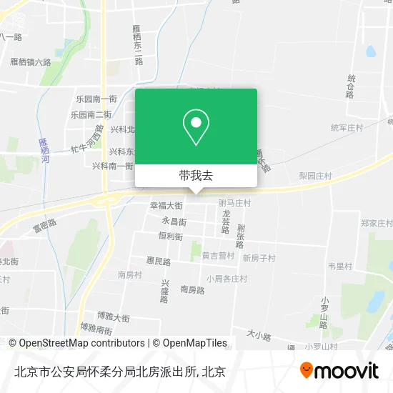 北京市公安局怀柔分局北房派出所地图