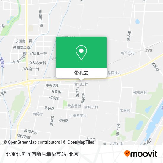 北京北房连伟商店幸福菜站地图