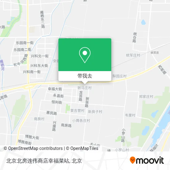 北京北房连伟商店幸福菜站地图