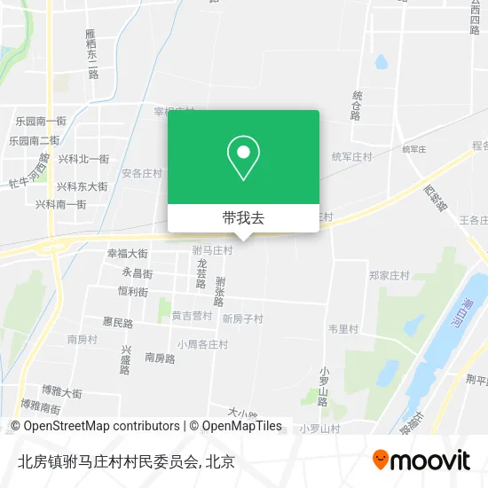 北房镇驸马庄村村民委员会地图