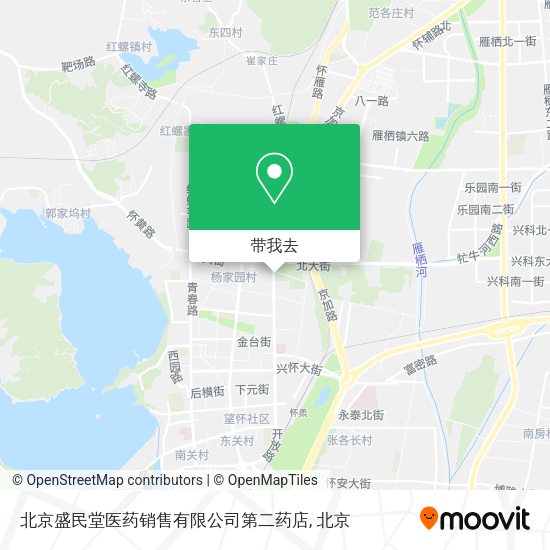 北京盛民堂医药销售有限公司第二药店地图