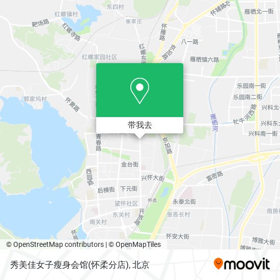 秀美佳女子瘦身会馆(怀柔分店)地图