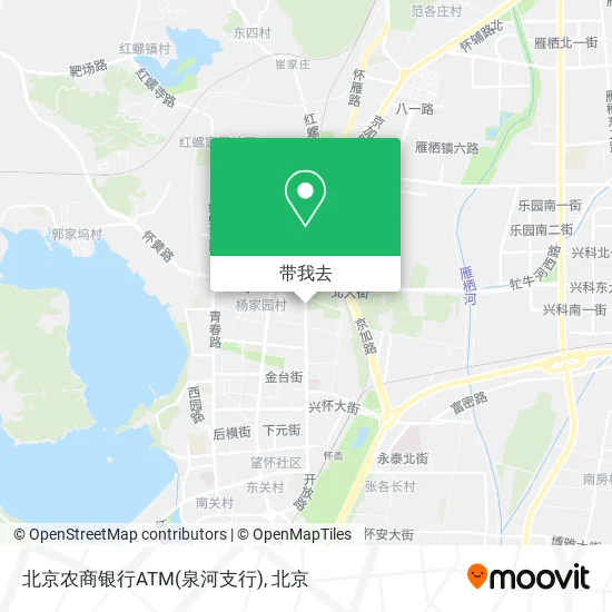 北京农商银行ATM(泉河支行)地图
