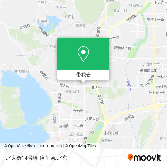 北大街14号楼-停车场地图