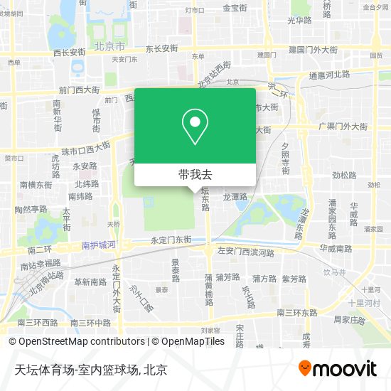 天坛体育场-室内篮球场地图