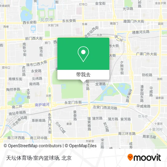 天坛体育场-室内篮球场地图