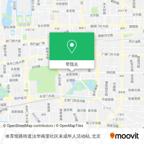 体育馆路街道法华南里社区未成年人活动站地图