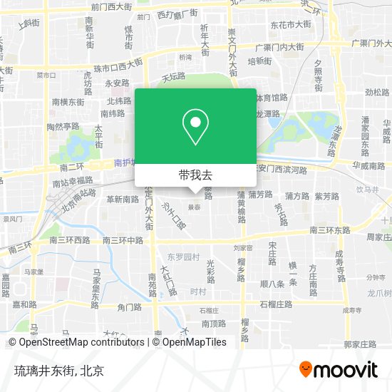琉璃井东街地图
