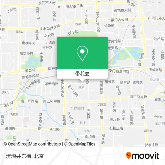 琉璃井东街地图