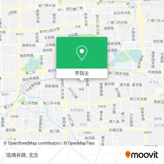 琉璃井路地图