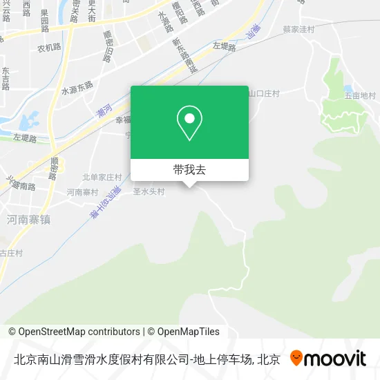 北京南山滑雪滑水度假村有限公司-地上停车场地图