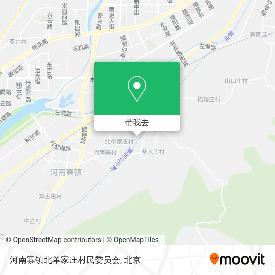 河南寨镇北单家庄村民委员会地图