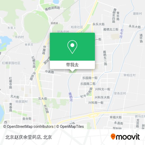 北京赵庆余堂药店地图