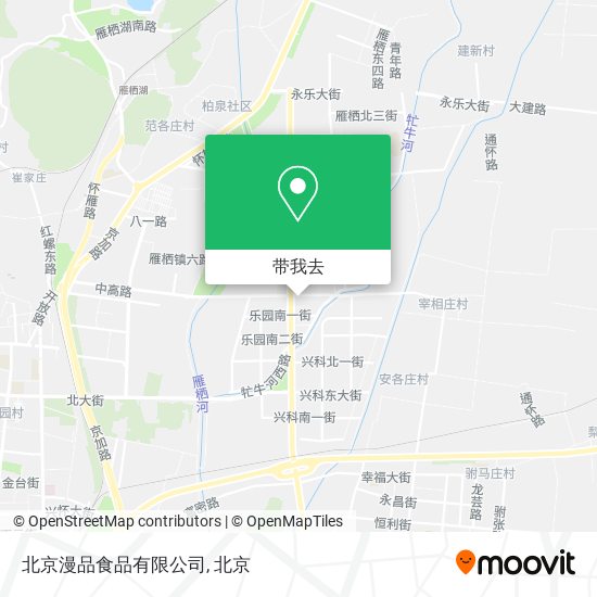北京漫品食品有限公司地图