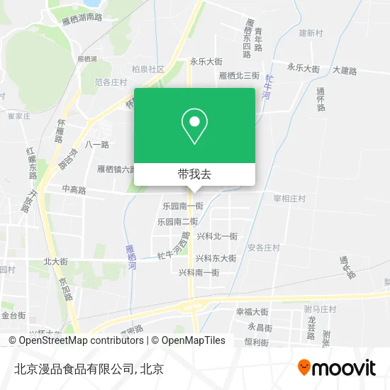 北京漫品食品有限公司地图