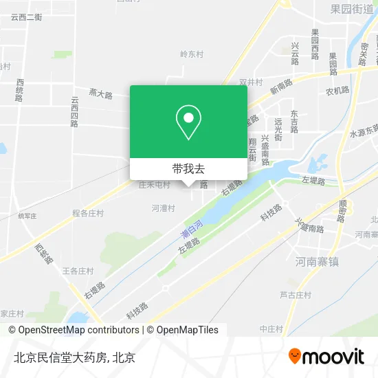 北京民信堂大药房地图