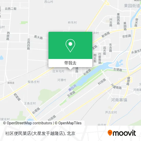 社区便民菜店(大星发千越隆店)地图