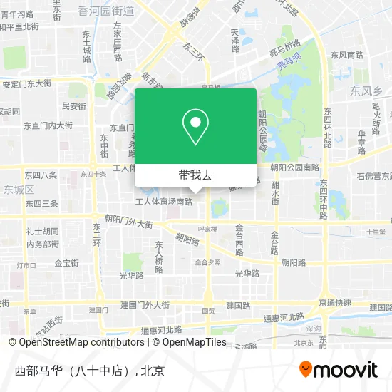 西部马华（八十中店）地图