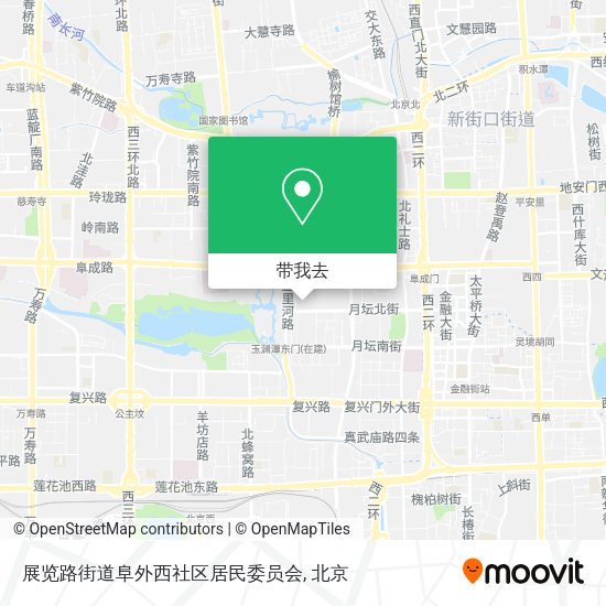 展览路街道阜外西社区居民委员会地图