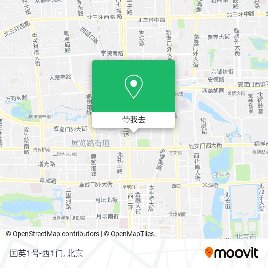 国英1号-西1门地图
