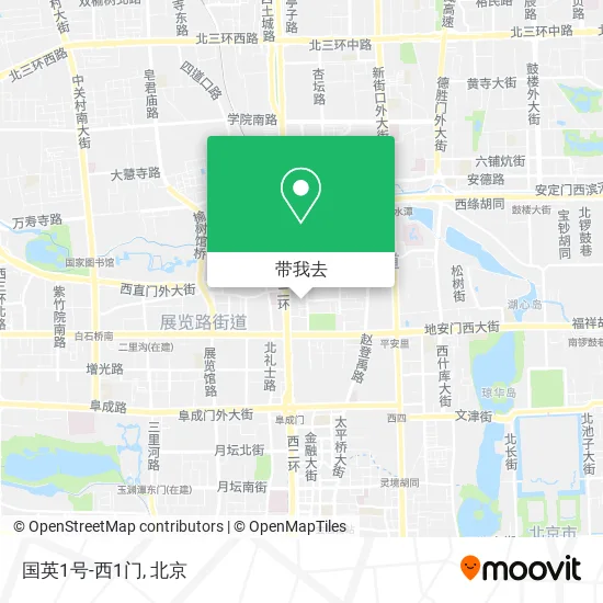 国英1号-西1门地图