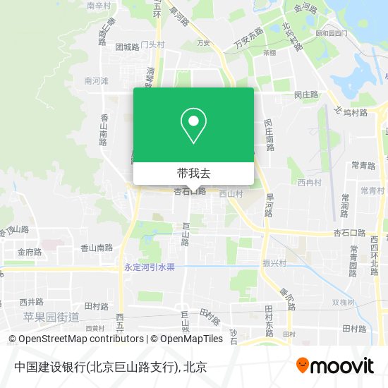 中国建设银行(北京巨山路支行)地图