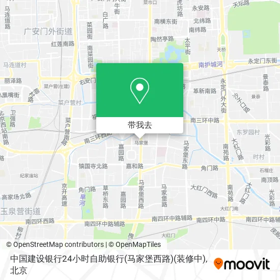 中国建设银行24小时自助银行(马家堡西路)(装修中)地图